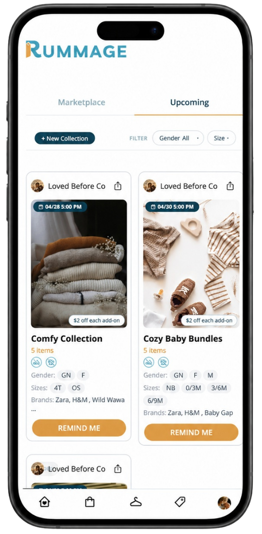Rummage seller profile